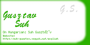 gusztav suh business card